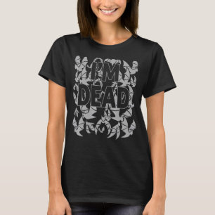 Halloween Vampire Bats Costume Im Dead Goth Music T-Shirt