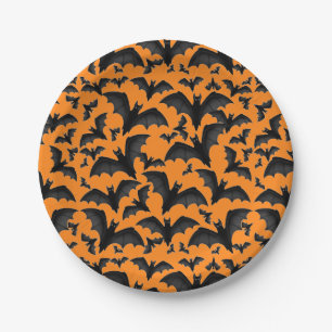Halloween Vampire Bats Paper Plates