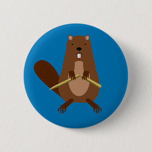 Halloween Vampire Beaver 6 Cm Round Badge