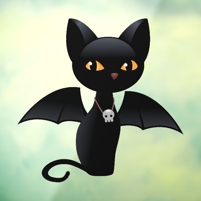 Halloween Vampire Black Cat with Wings (Sheet 3)
