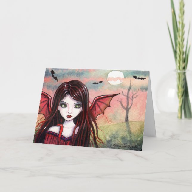 Halloween Vampire Card by Molly Harrison (Front)