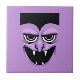 Halloween Vampire Ceramic Tile