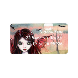 Halloween Vampire Fairy Address Labels