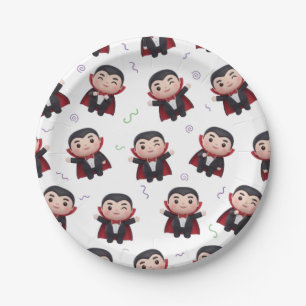 HALLOWEEN VAMPIRE PAPER PLATE