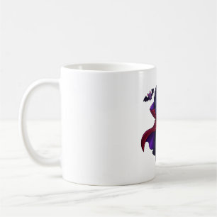Halloween Vampire Penguin with Candy Pumpkin Coffee Mug