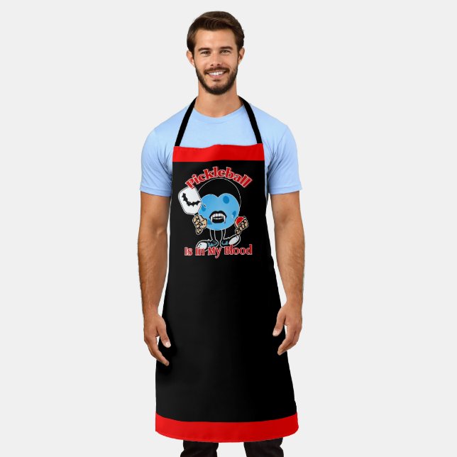 Halloween Vampire - Pickleball Is In My Blood Apron (Worn)