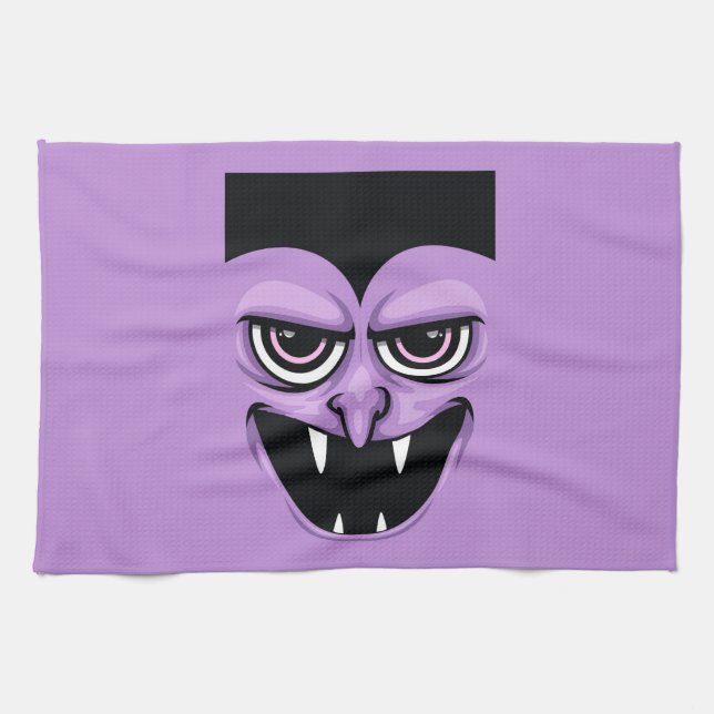 Halloween Vampire Tea Towel (Horizontal)