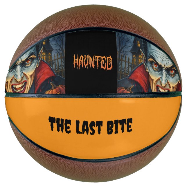 Halloween, Vampire, The Last Bite Basketball (Front)