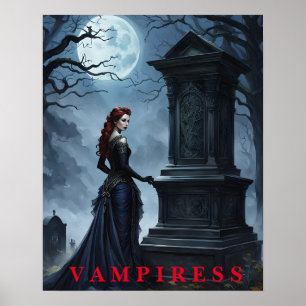 Halloween Vampiress Poster