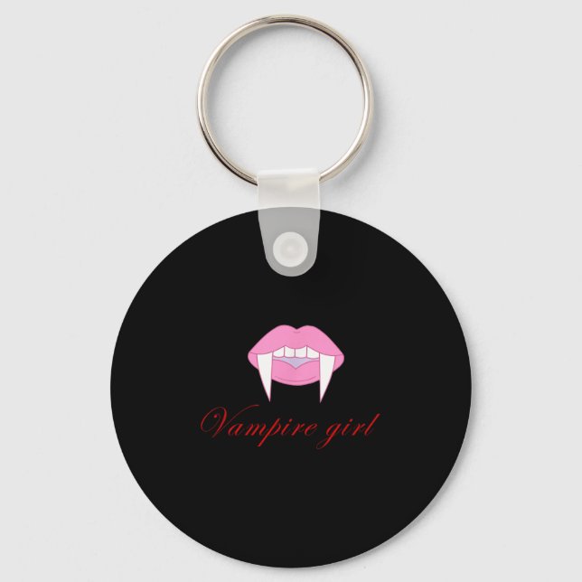 Halloween ,vamre Girl Horrors Trendy Funny Gift Wo Key Ring (Front)