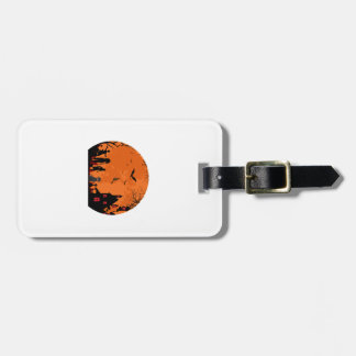 halloween vector luggage tag