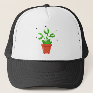 halloween venus fly trap trucker hat