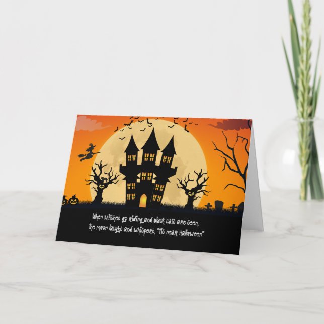 Halloween Verse Thank You Card (Front)
