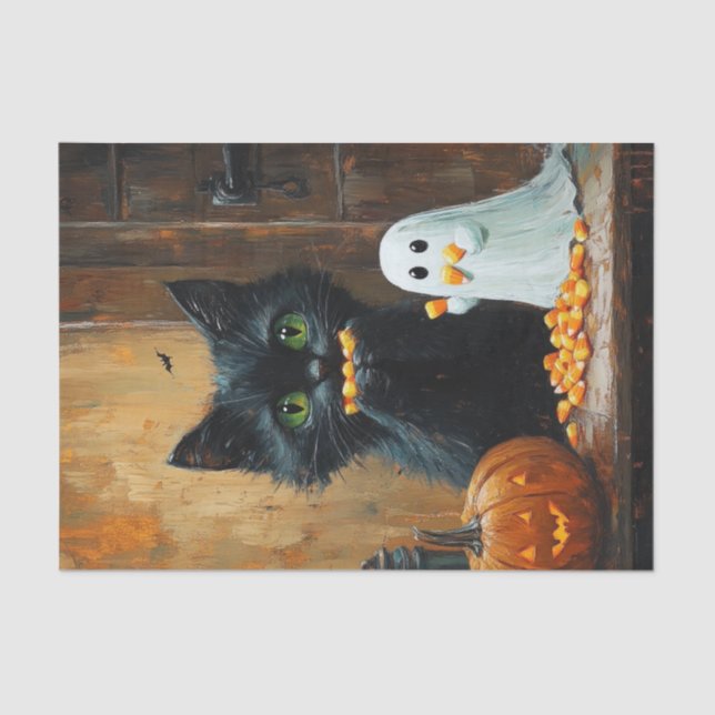 Halloween Vibes8 Tissue Paper (Front)