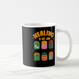 Halloween Vibes Breast Cancer Warrior Healing Is M Coffee Mug
