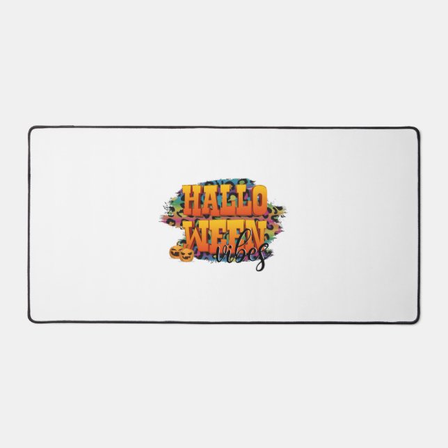 Halloween vibes   desk mat (Front)