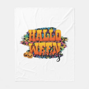 Halloween vibes fleece blanket