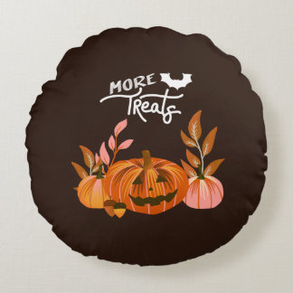 Halloween Vibes ・ More Treats Round Cushion