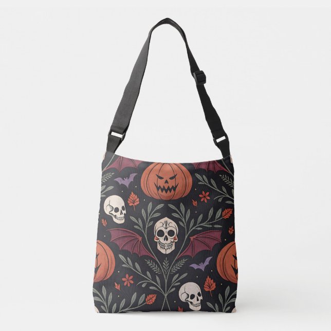 Halloween Vibes Pattern Crossbody Bag (Front)