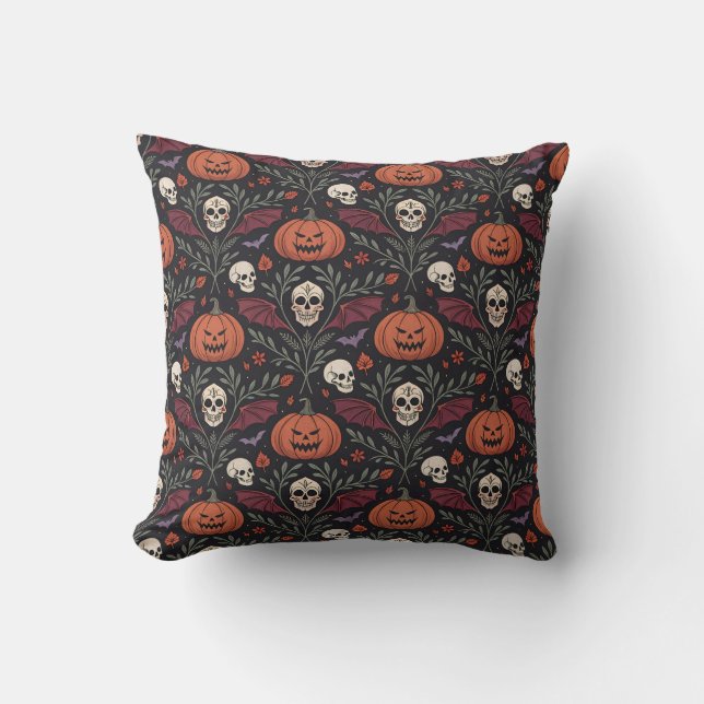 Halloween Vibes Pattern Cushion (Front)