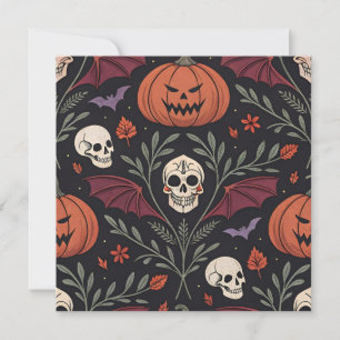 Halloween Vibes Pattern Invitation