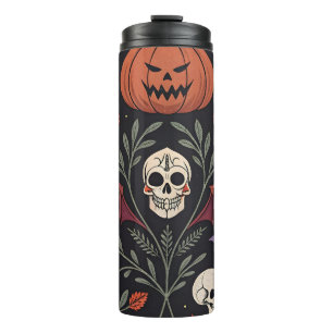 Halloween Vibes Pattern Thermal Tumbler