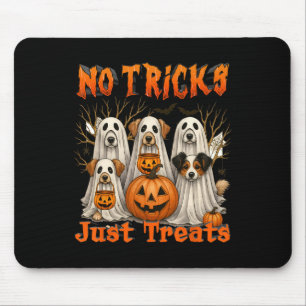 Halloween Vibes Spooky Season Dog Mum No Tricks Ju Mouse Pad