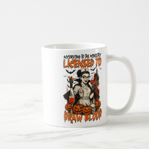 Halloween Vibes Spooky Season Nurse Licensed To Dr Coffee Mug