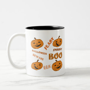Halloween Vibes Two-Tone Coffee Mug