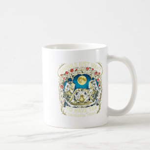 Halloween Victorian Ghostly Skeleton Ladies Drinki Coffee Mug