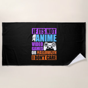 Halloween Video Games Beach Towel