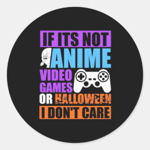 Halloween Video Games Classic Round Sticker
