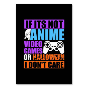Halloween Video Games Table Number