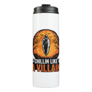 Halloween Villain Vintage Engraving Shirt Design_1 Thermal Tumbler