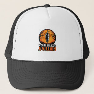Halloween Villain Vintage Engraving Shirt Design_1 Trucker Hat