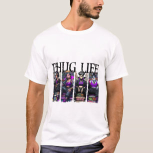 Halloween Villains Thug Life Retro T-Shirt