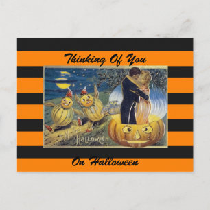 Halloween vintage art postcard