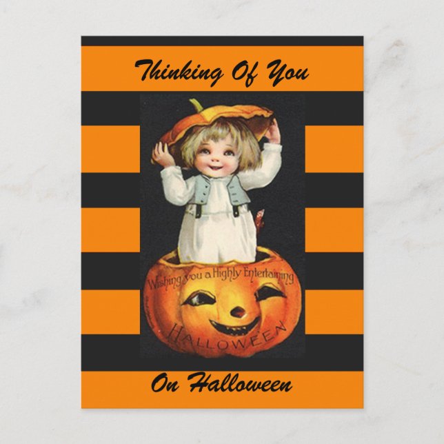 Halloween vintage art postcard (Front)