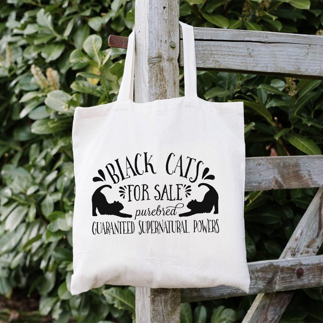 Halloween Vintage Black Cat Tote Bag (Creator Uploaded)