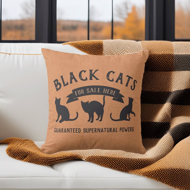 Halloween Vintage Black Cats Cushion (Creator Uploaded)