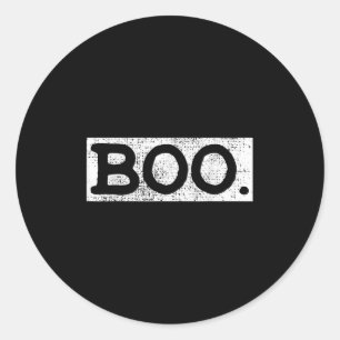 Halloween Vintage Boo Funny Gift  Classic Round Sticker
