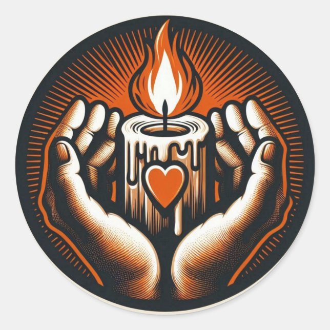 Halloween vintage  classic round sticker (Front)