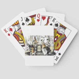 Halloween Vintage Flappers Playing Cards