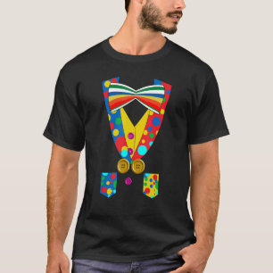 Halloween Vintage Girls Boys Women Men Kids Clown  T-Shirt