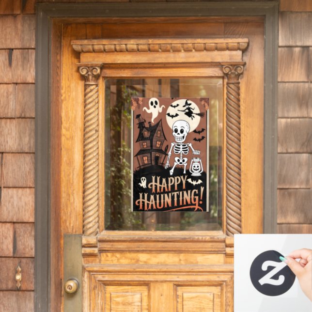 Halloween Vintage Happy Fear (Home Door)