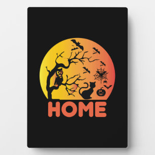Halloween Vintage Home Birthday Plaque
