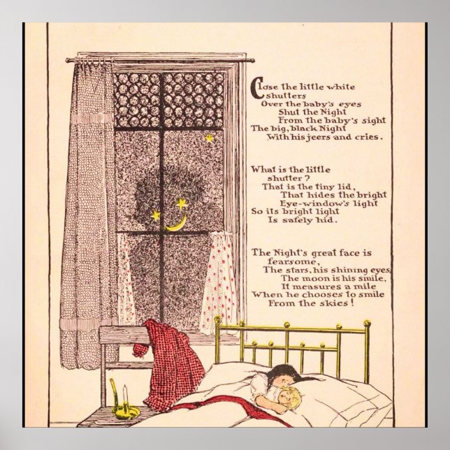 Halloween Vintage Nighttime Dreams Poster (Front)