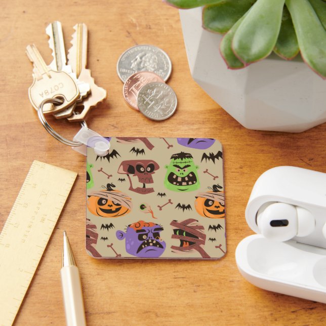 Halloween vintage pattern keychain (Desk)