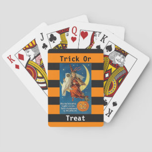 Halloween vintage playing cards