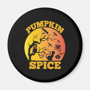 Halloween Vintage Pumpkin Spice Birthday Magnet